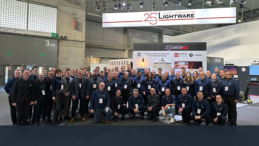 Das Team von Lightware auf der ISE